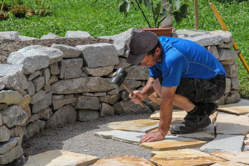 Seasonal Flagstone Installation