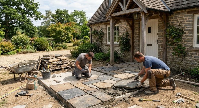 Flagstone Patio Construction Service